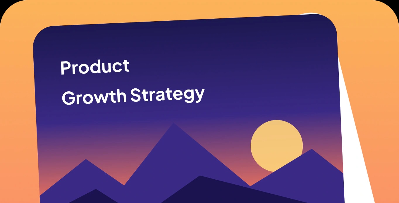 A presentation cover titled Product Growth Strategy